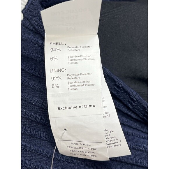 Cupshe Women's M Blue Textured Rainbow Halter Crop Swim Top Padded - Picture 8 of 12